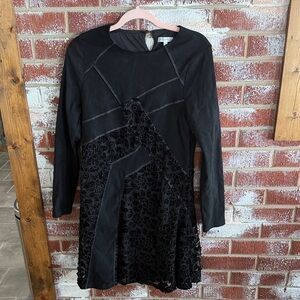 Adore Women’s Lacey Whimsigoth Dress Sz L Gothic Velvet Burnout Witchy Romantic